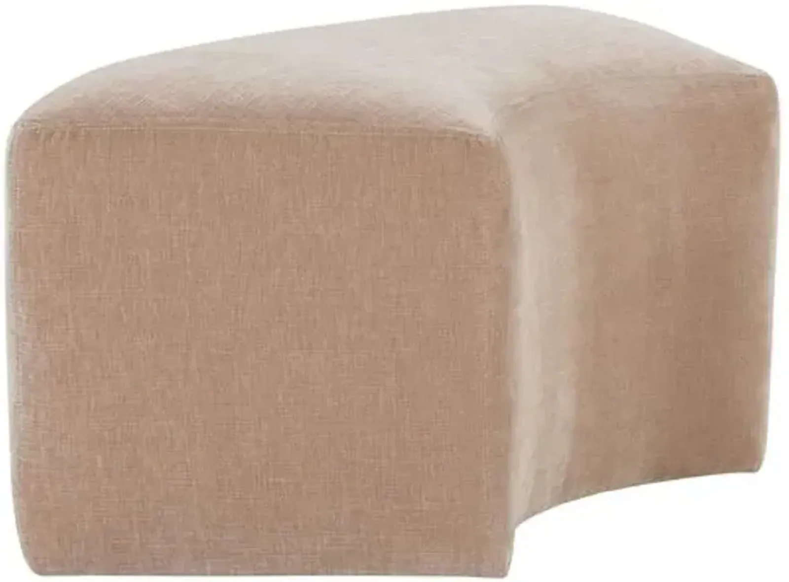 Baker Upholstered Bench - Blush Velvet - Pink