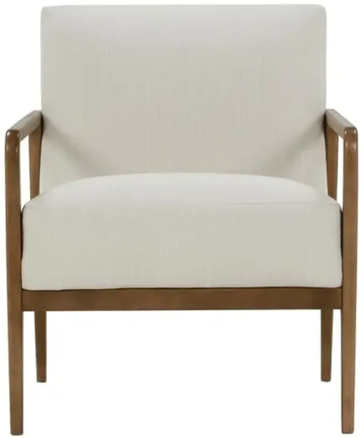 Matheo Wood Frame Accent Chair - White, Comfortable, Durable