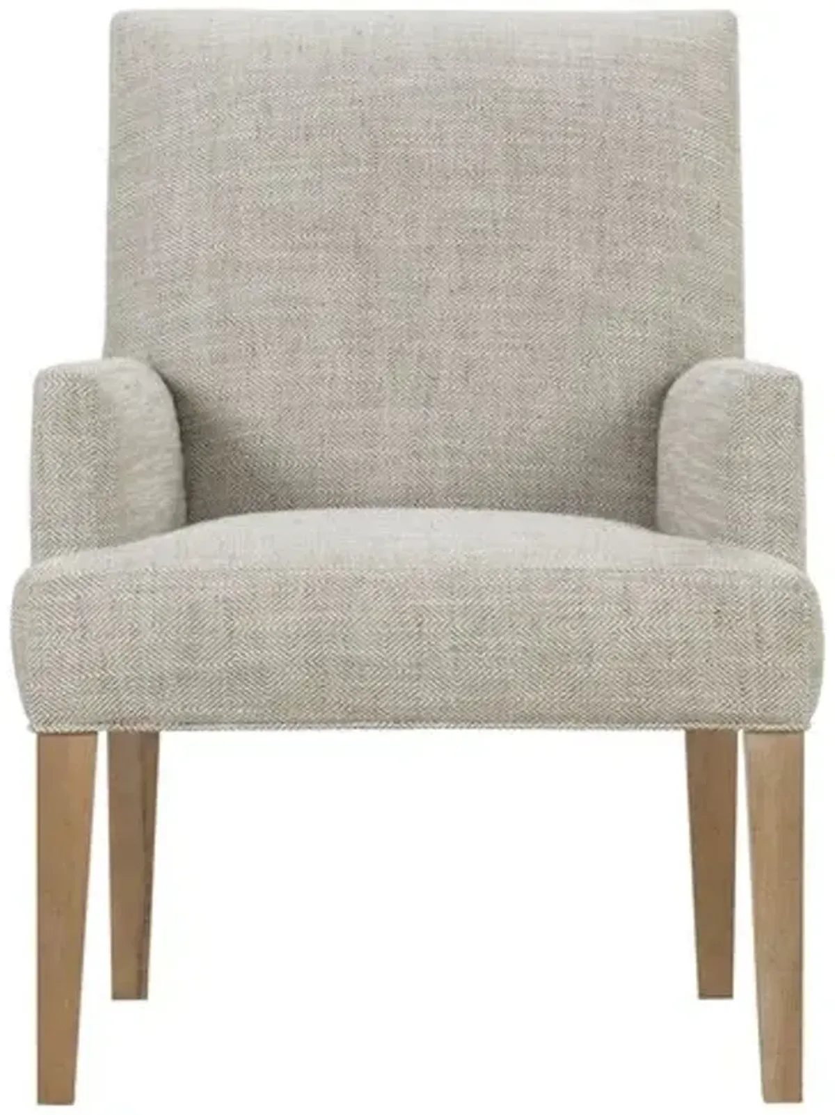 Elio Dining Arm Chair - Taupe Geo Texture - Brown