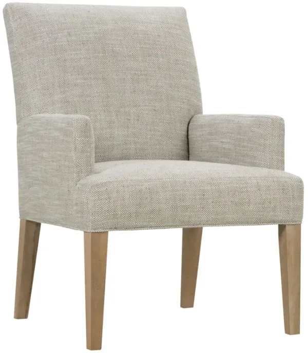 Elio Dining Arm Chair, Taupe Geo Texture