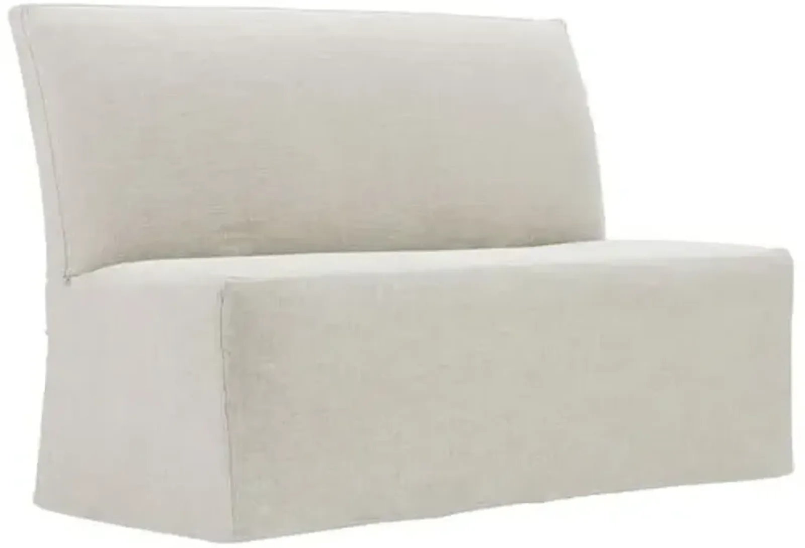 Elio Slipcovered Dining Banquette - Ivory