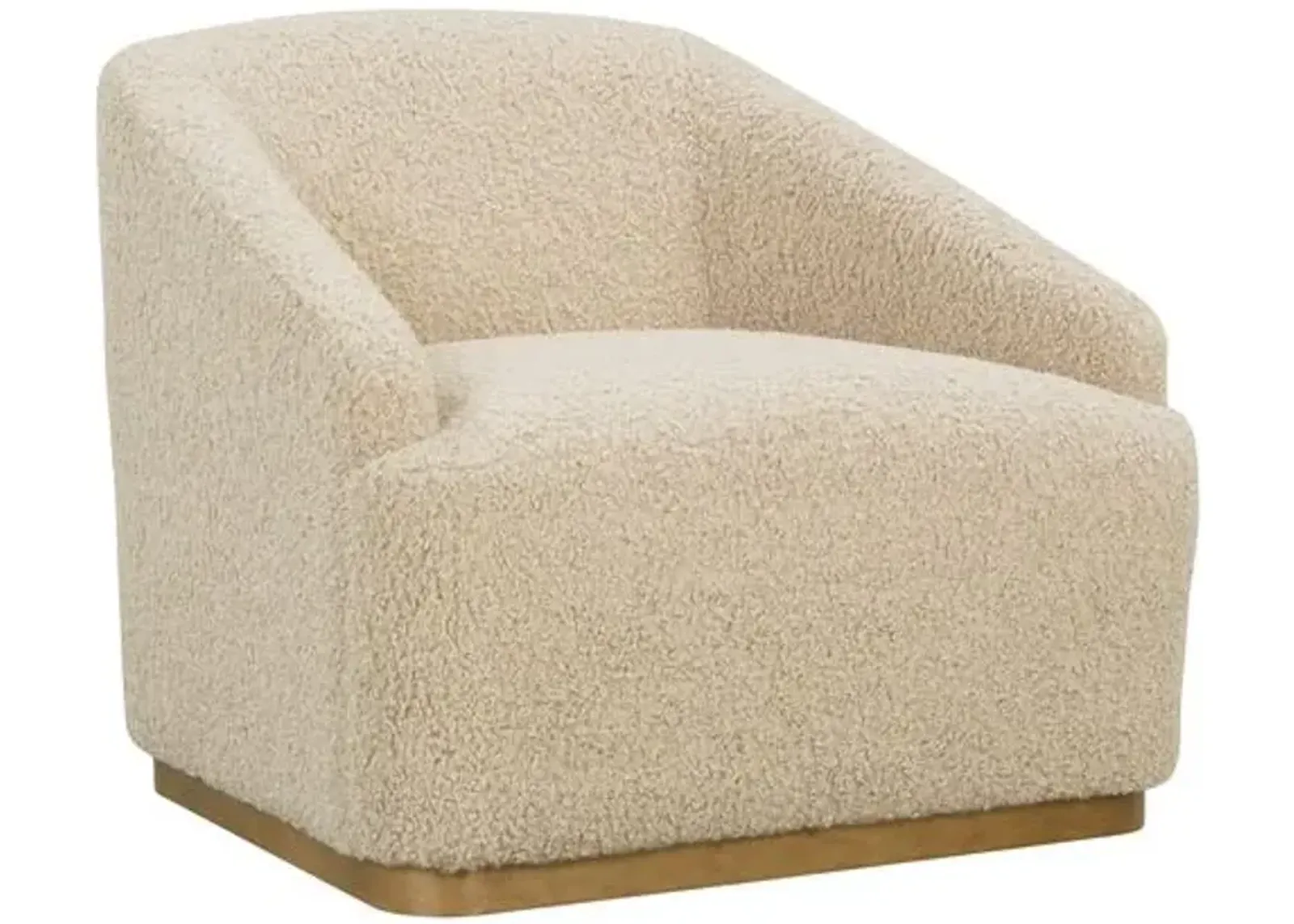 Finch Swivel Chair - Sand Shearling