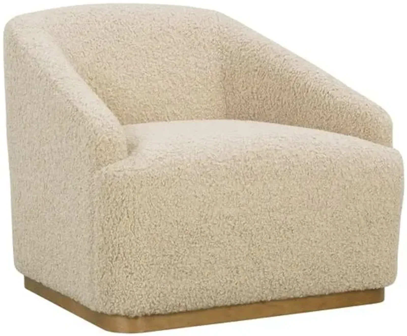 Finch Swivel Chair - Sand Shearling