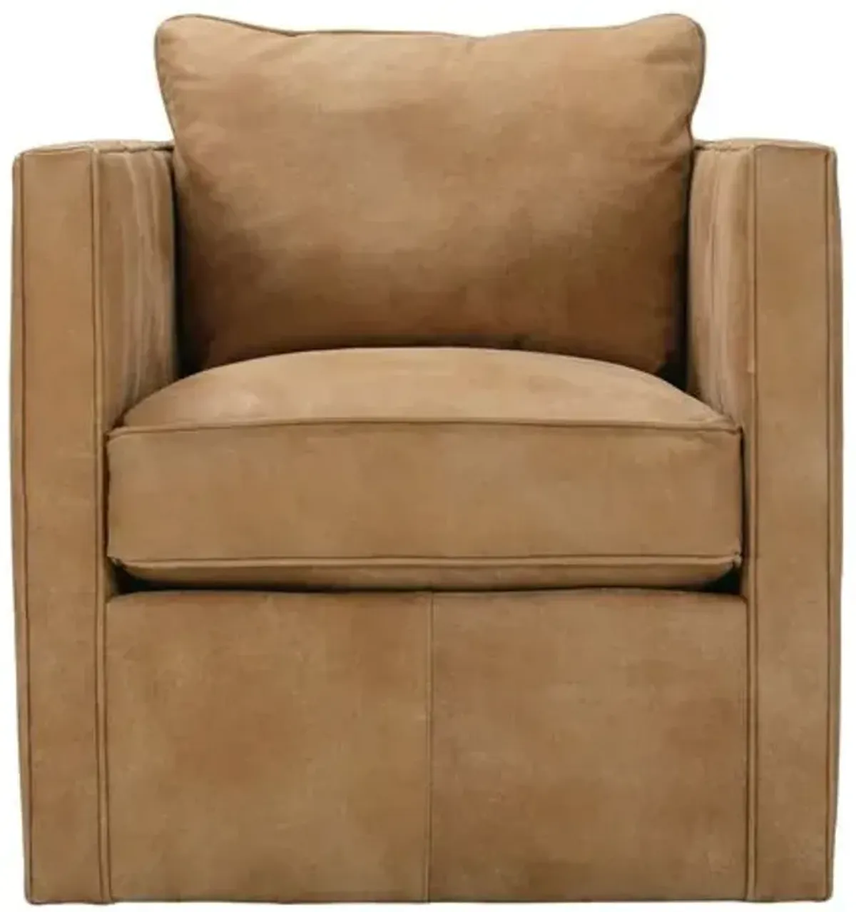 Koen Leather Swivel Chair - Butteractoch