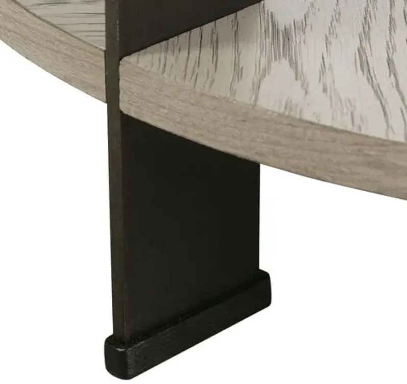 Daphne Oak End Table - Storm Grey