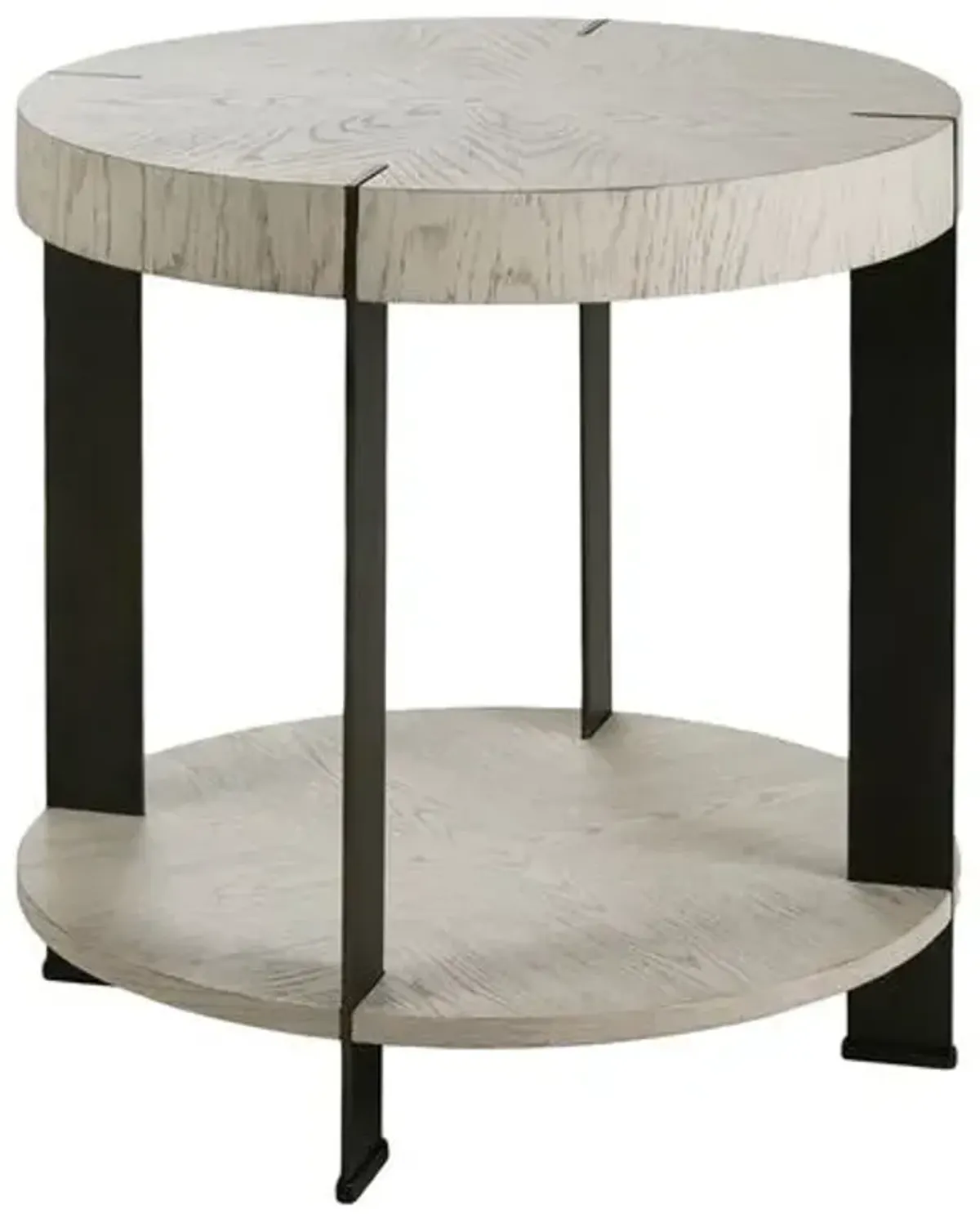 Daphne Oak End Table - Storm Grey