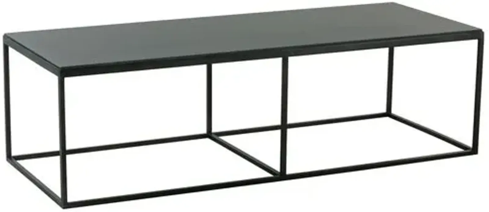 Emmerson Rectangular Iron Coffee Table - Black