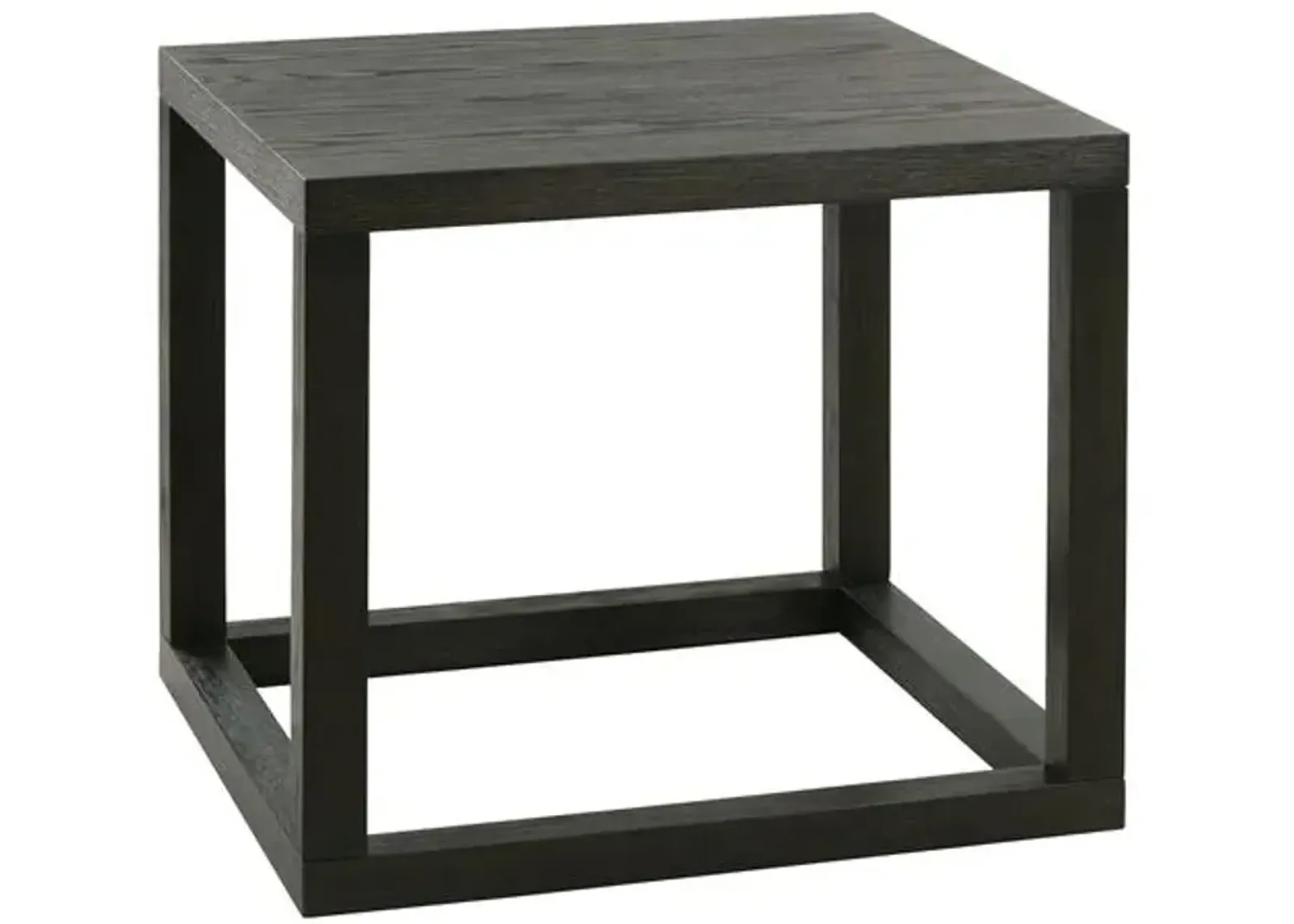 Rex Square Side Table - Black