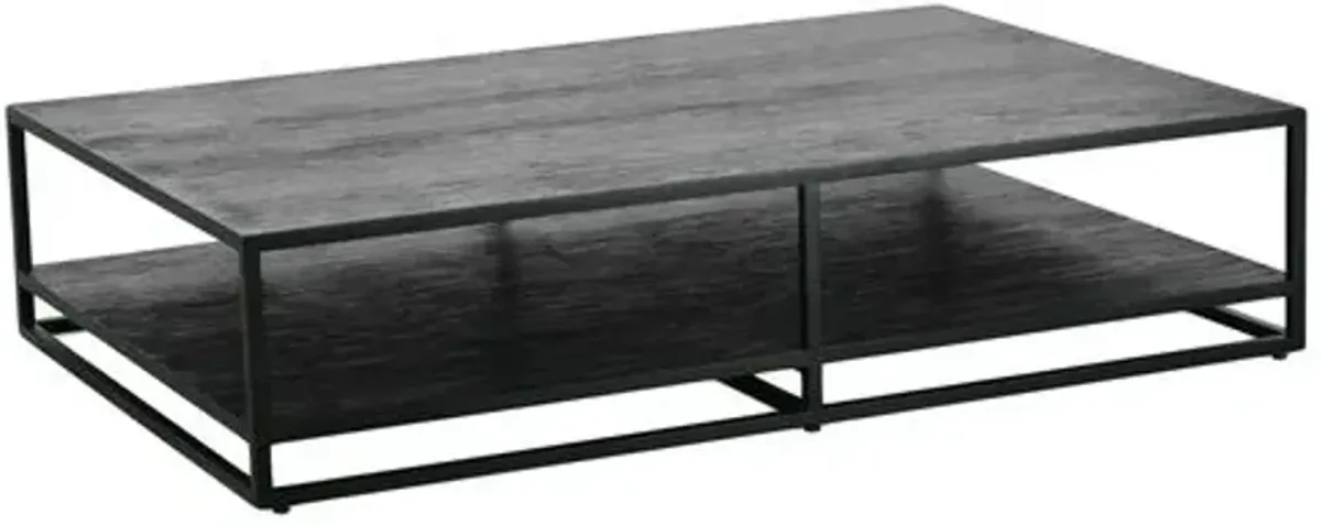 Rex Rectangular Coffee Table - Ink Black