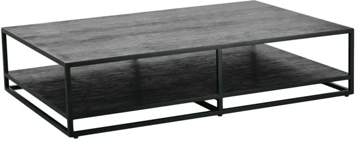 Rex Rectangular Coffee Table, Ink Black