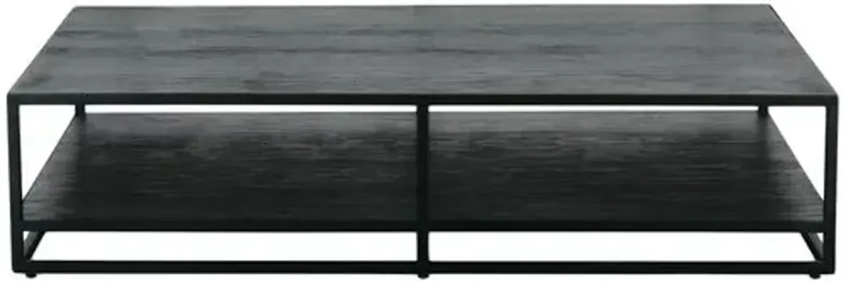 Rex Rectangular Coffee Table - Ink Black