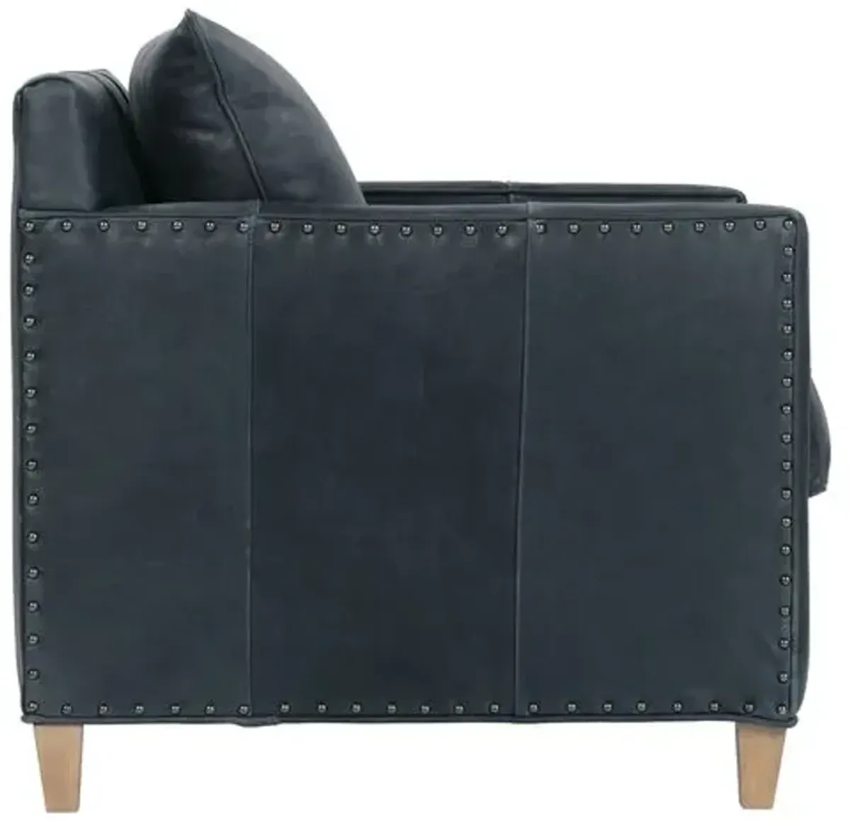 Beck Leather Accent Chair - Slate Grey, Comfortable, Durable, Cushioned