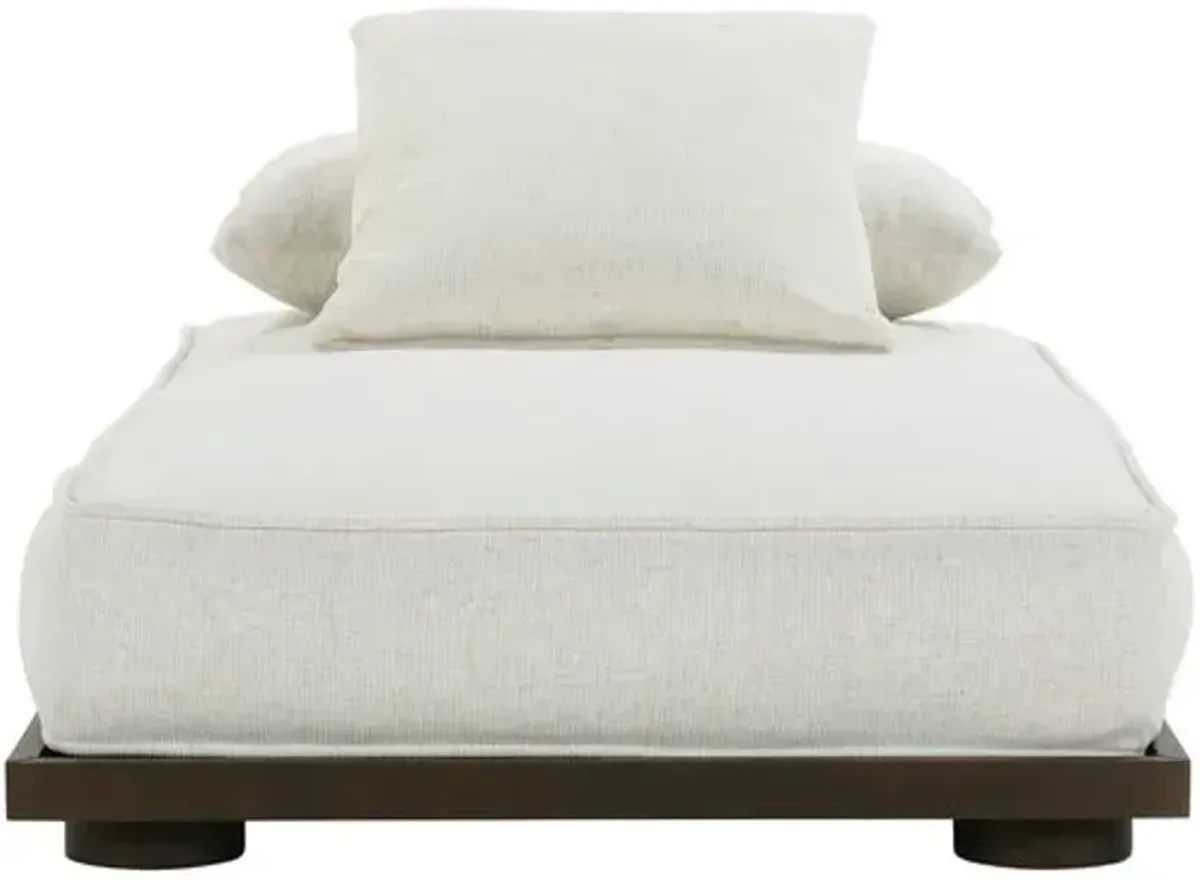 Casey Daybed - Bone White Boucle - Comfortable, Sturdy