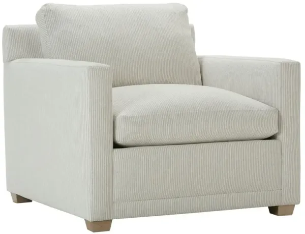 Whitley Accent Chair, Platinum Ticking Stripe