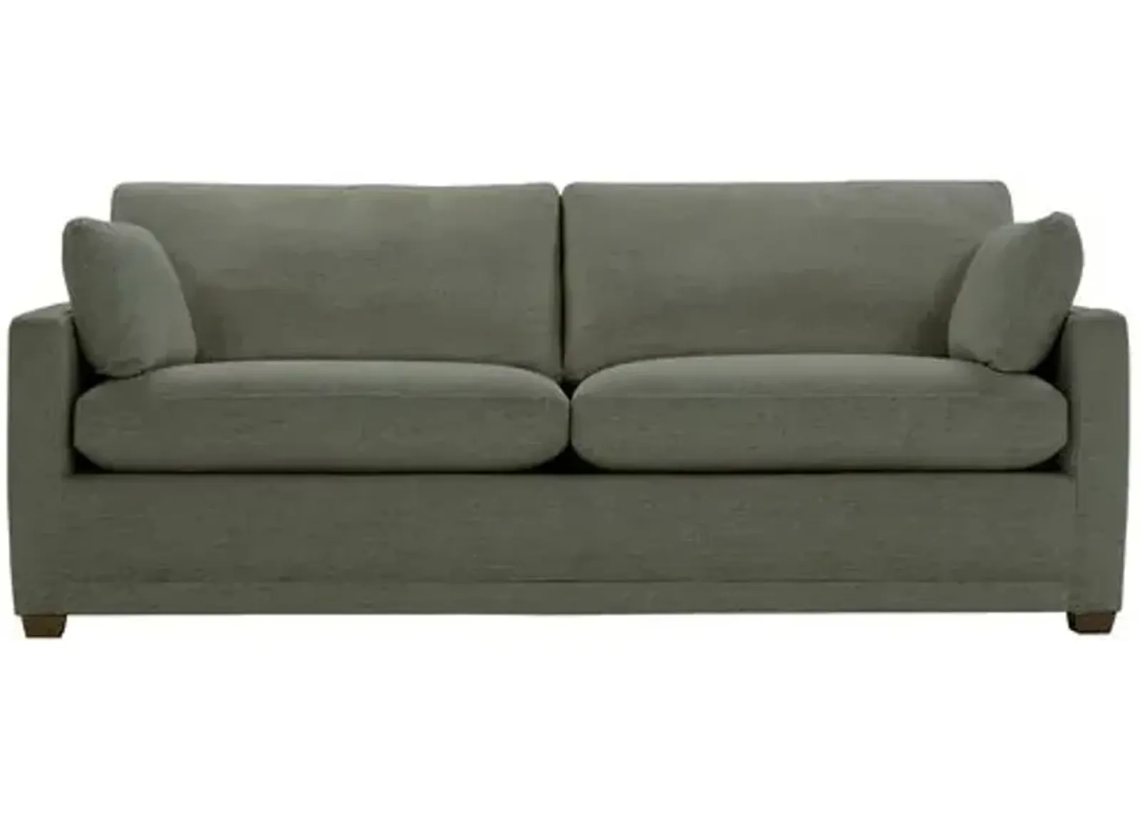 Whitley Queen Sleeper Sofa - Green Linen