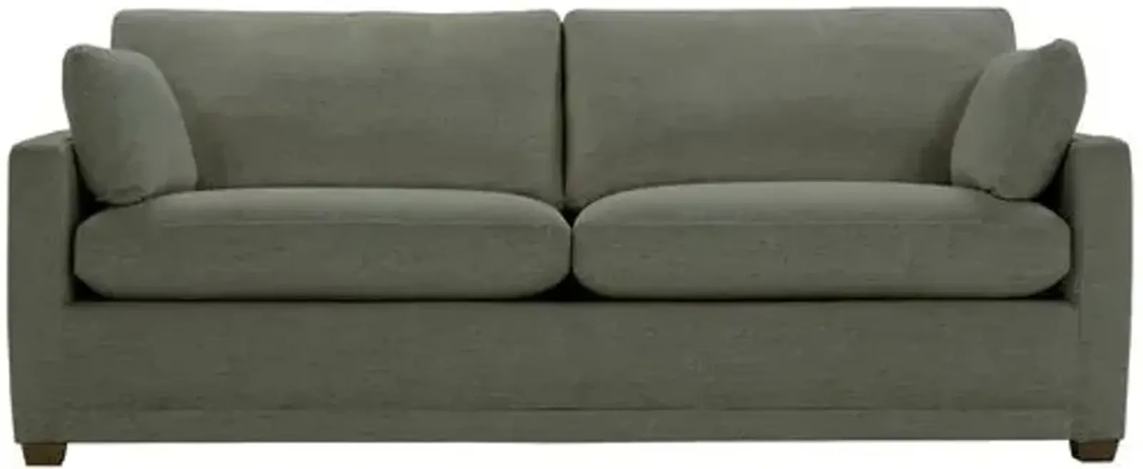 Whitley Queen Sleeper Sofa - Green Linen