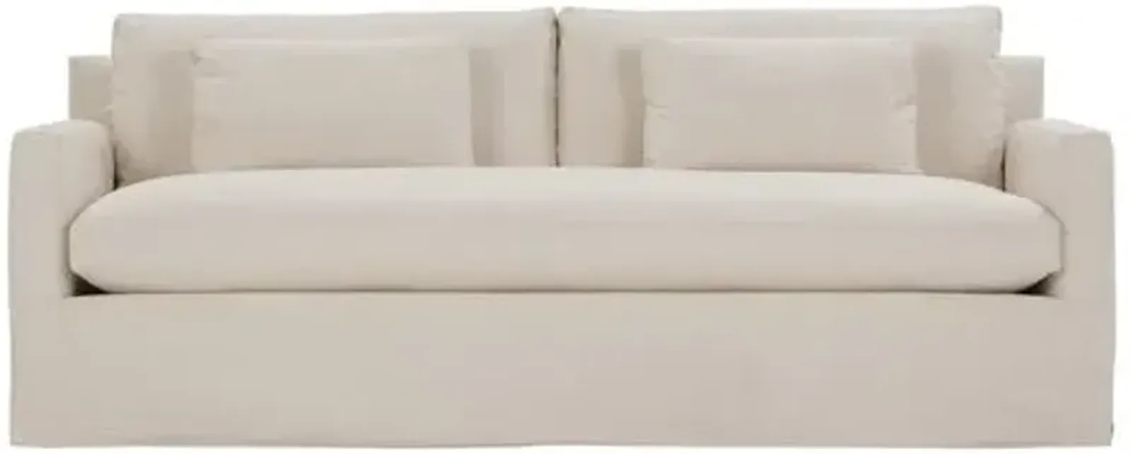 Whitley Slipcover Sofa - Champagne