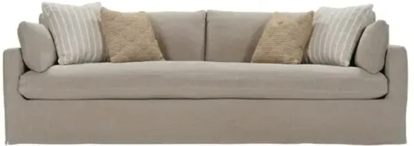 Caroline Slipcover Bench-Seat Linen Sofa