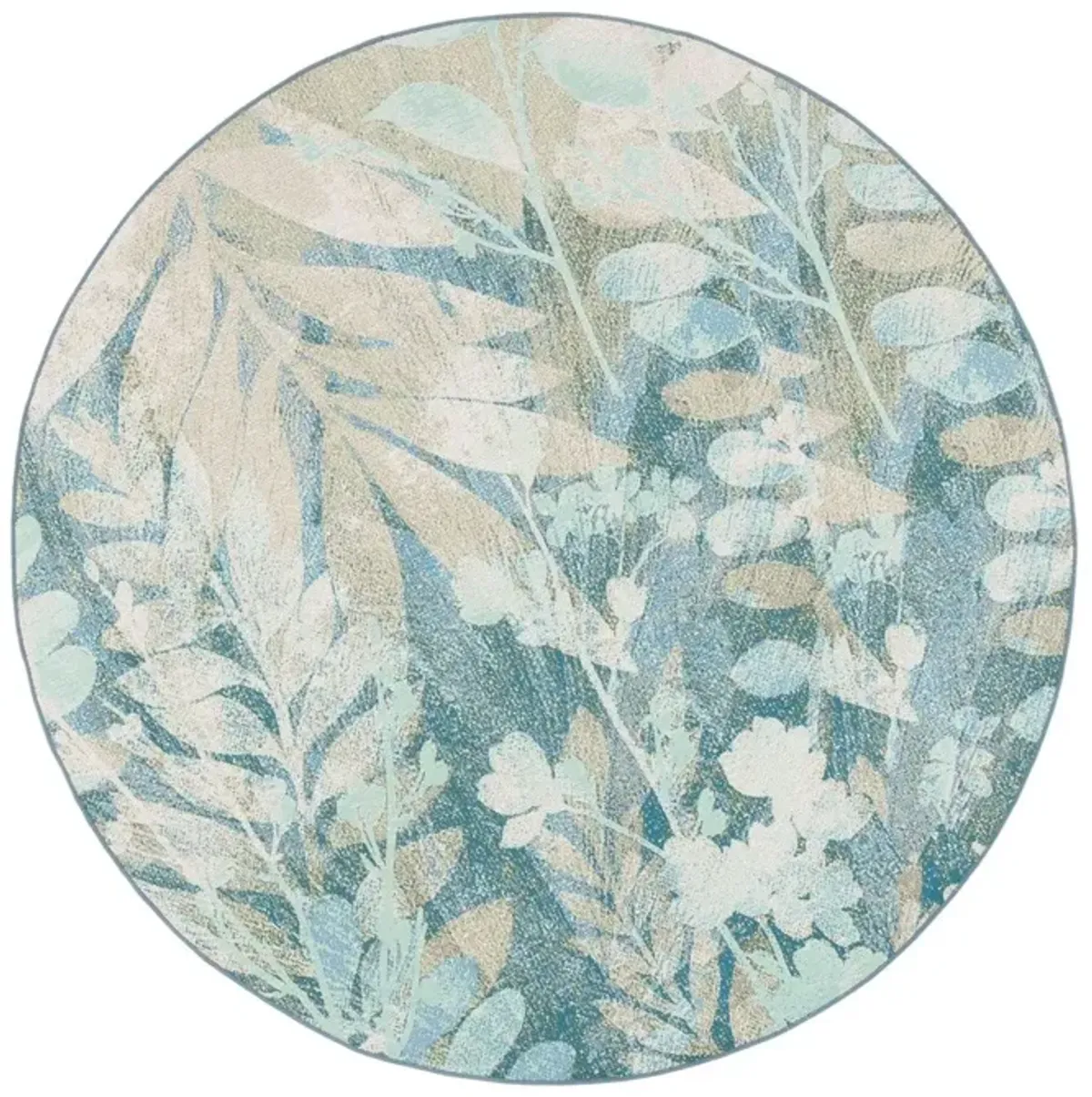 Falling Leaves Rug, Green
