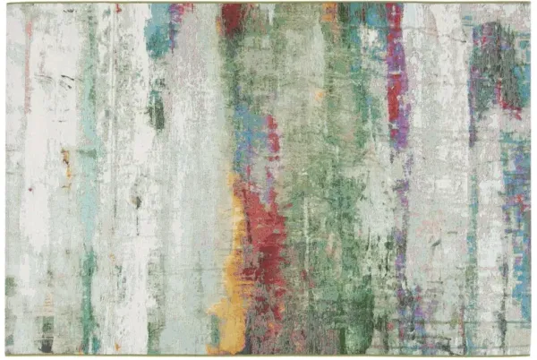 Barbados Rug, Green/Purple