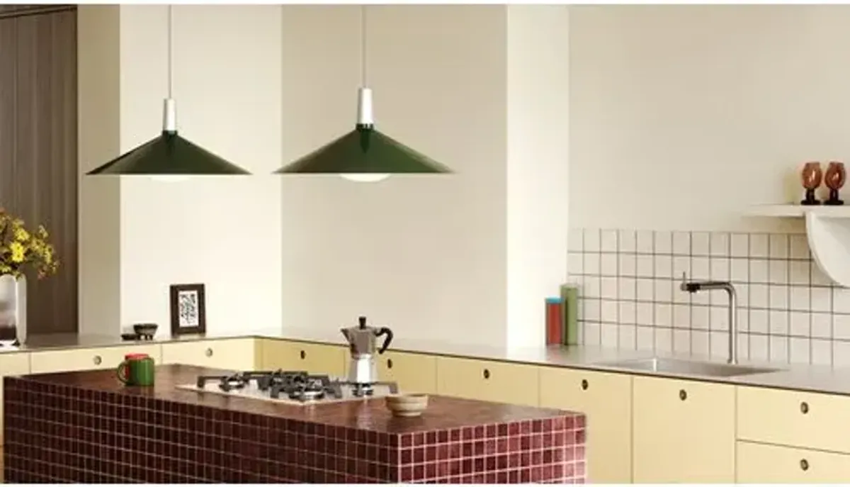 Bower Cone Pendant Light - Tala Lighting - Green