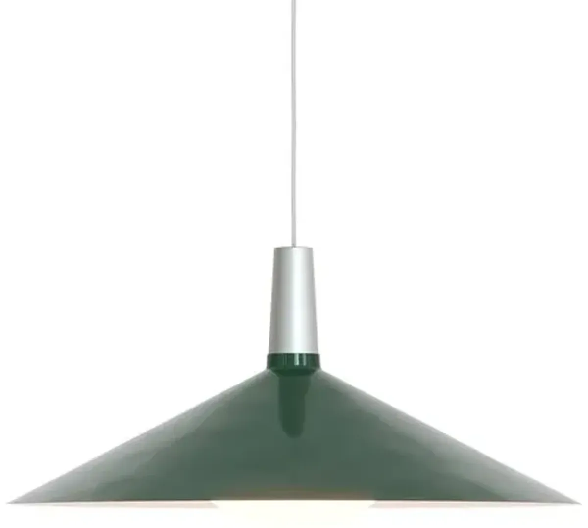 Bower Cone Pendant Light - Tala Lighting - Green