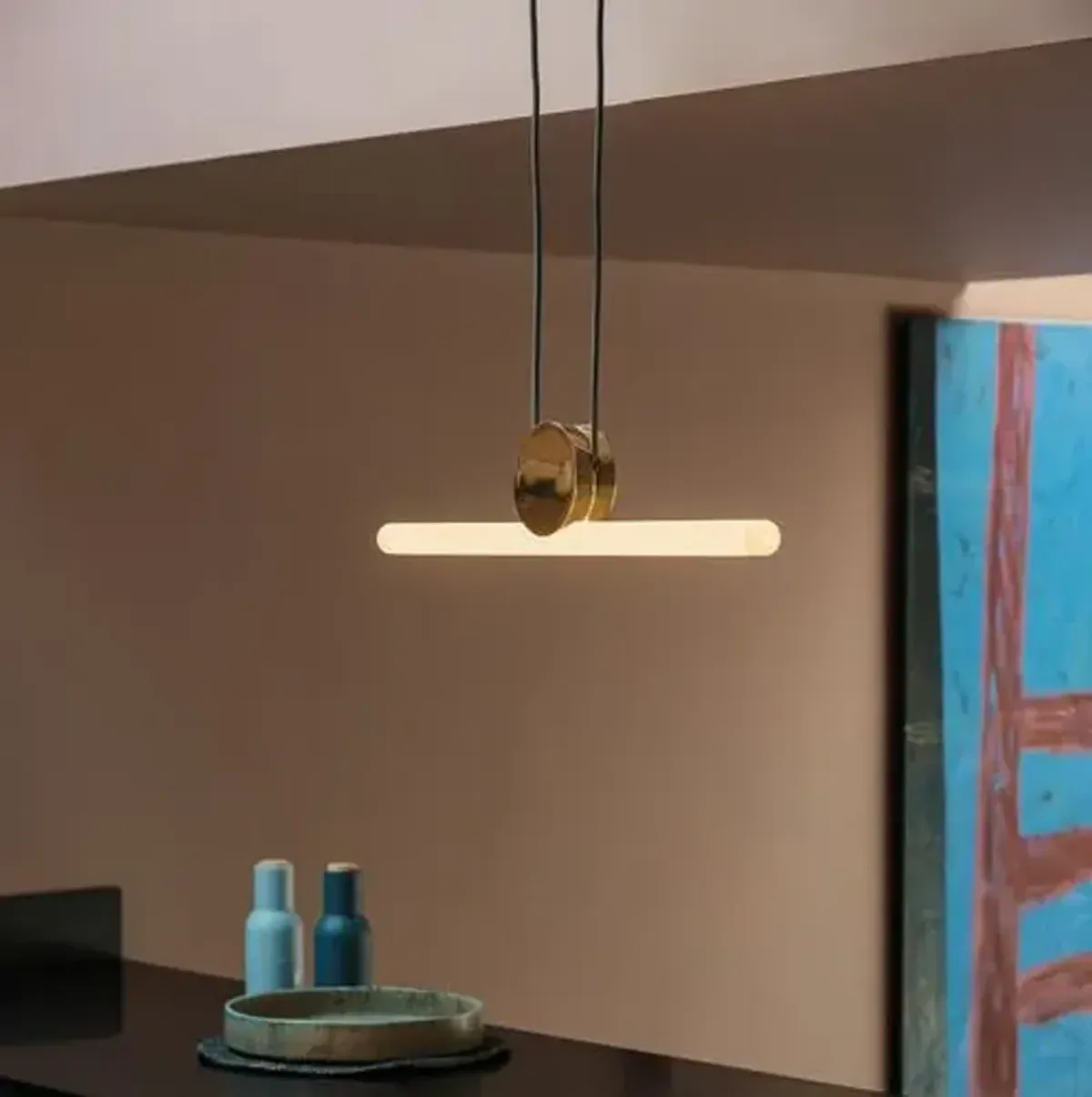 Kilter Linear Pendant Light - Tala Lighting - Yellow