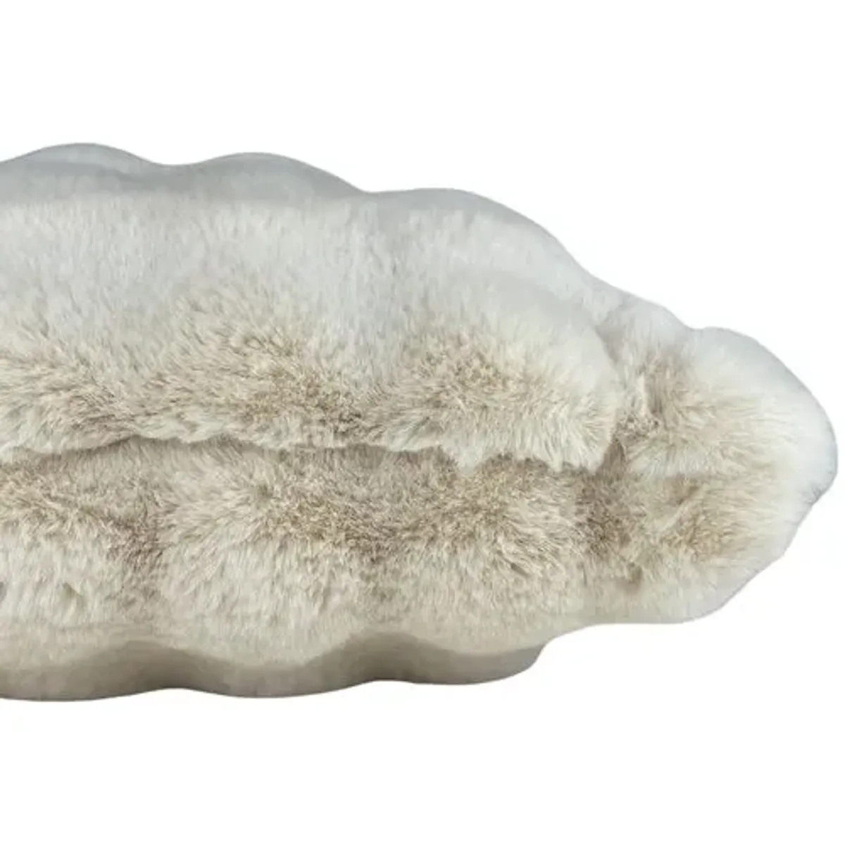 Arlo 14x20 Lumbar Pillow - Ivory Faux Fur - The Piper Collection