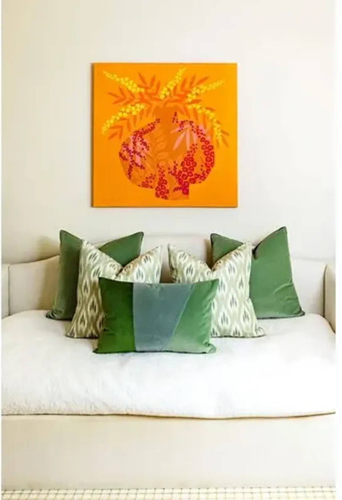 Clare 22x22 Ikat Pillow - The Piper Collection