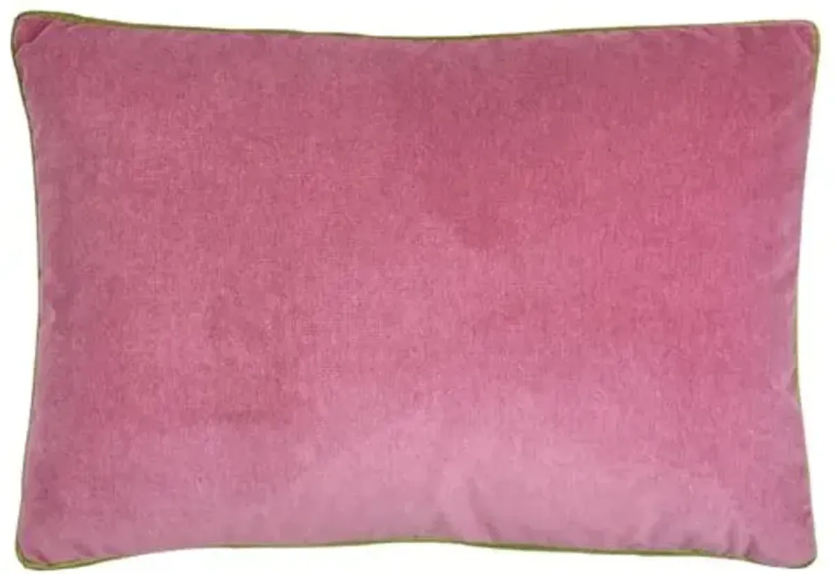 Eloise 14x20 Velvet Lumbar Pillow - The Piper Collection