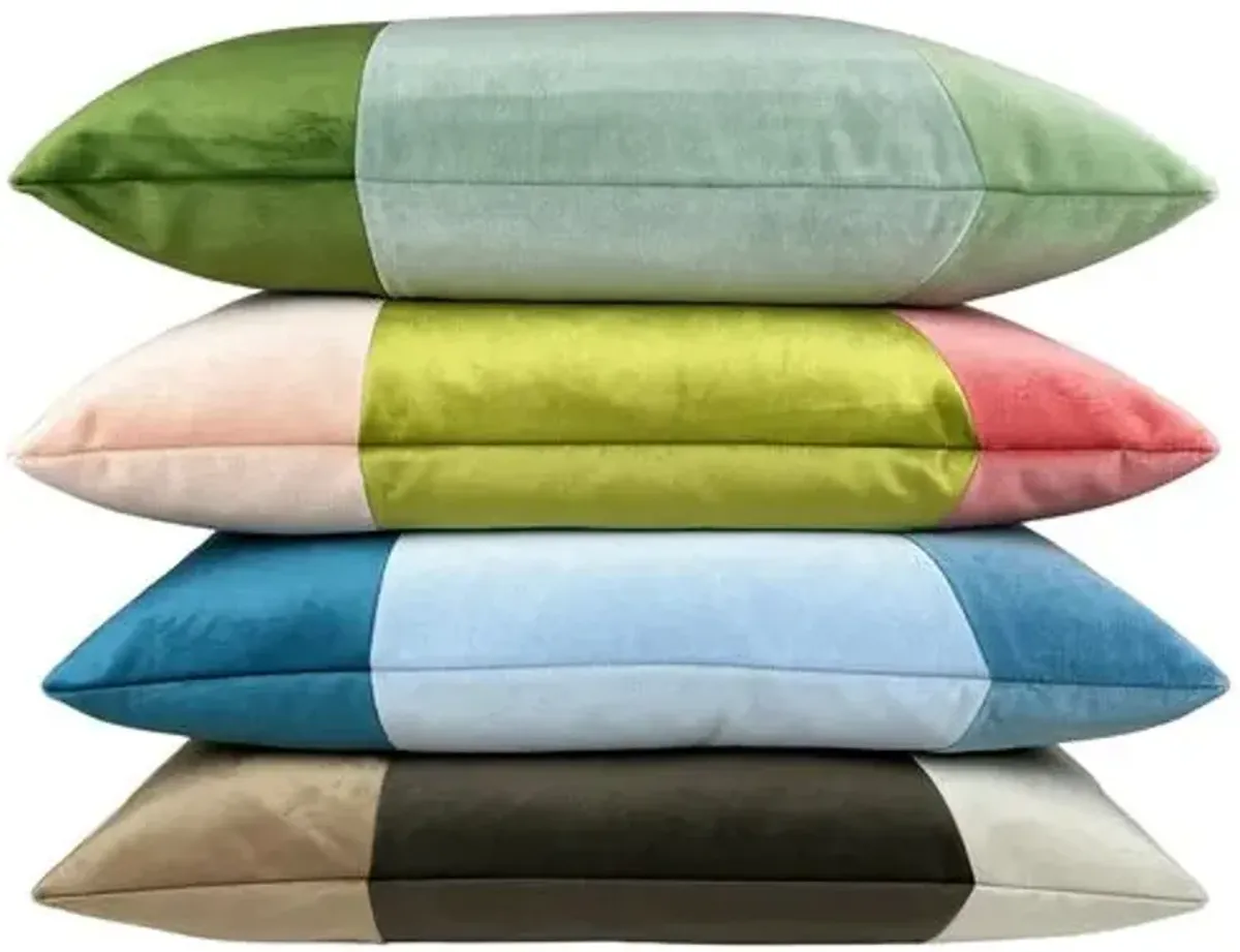 Tatum 16x24 Velvet Lumbar Pillow - The Piper Collection