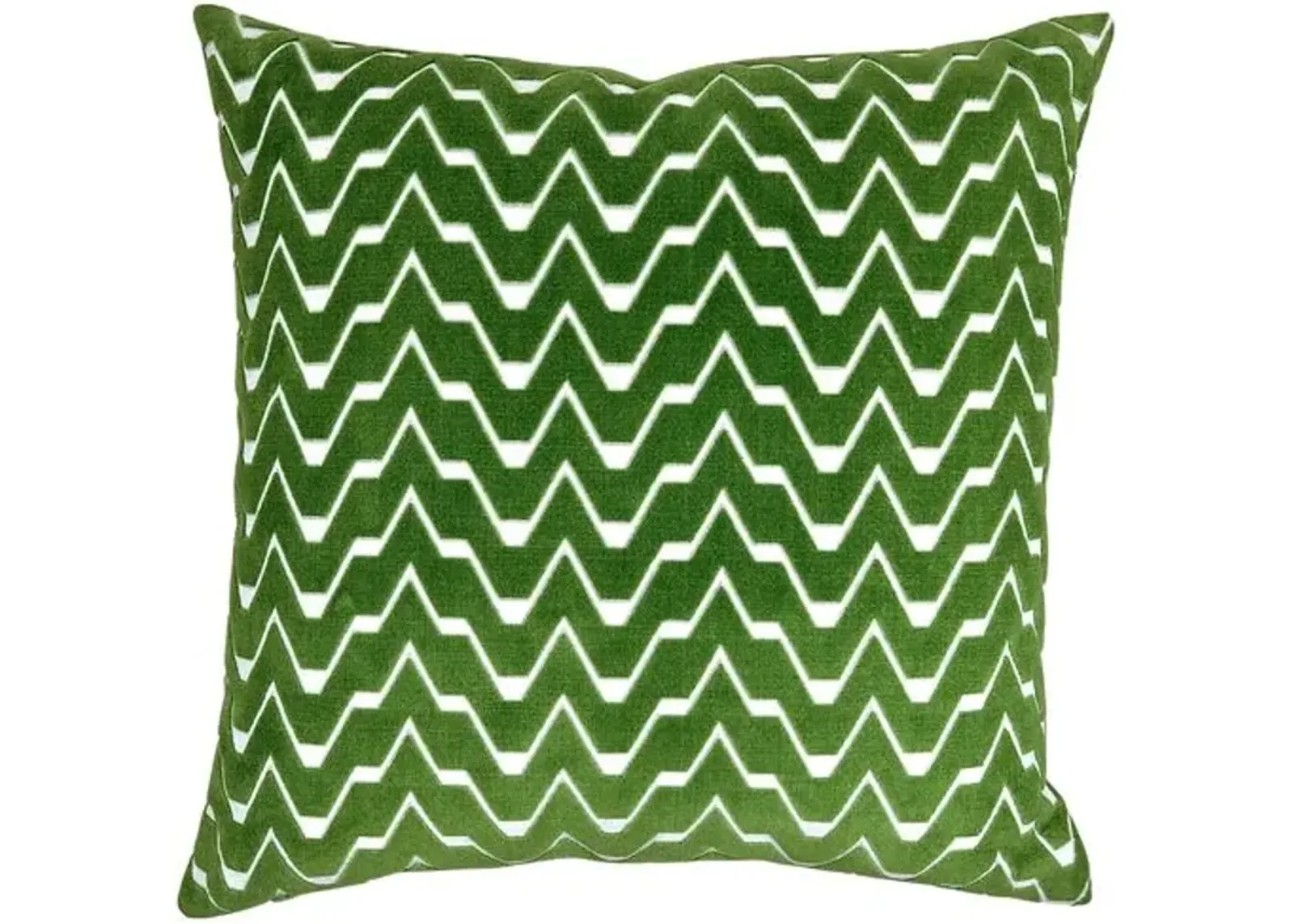 Willa 22x22 Velvet/Linen Pillow - Grass - The Piper Collection