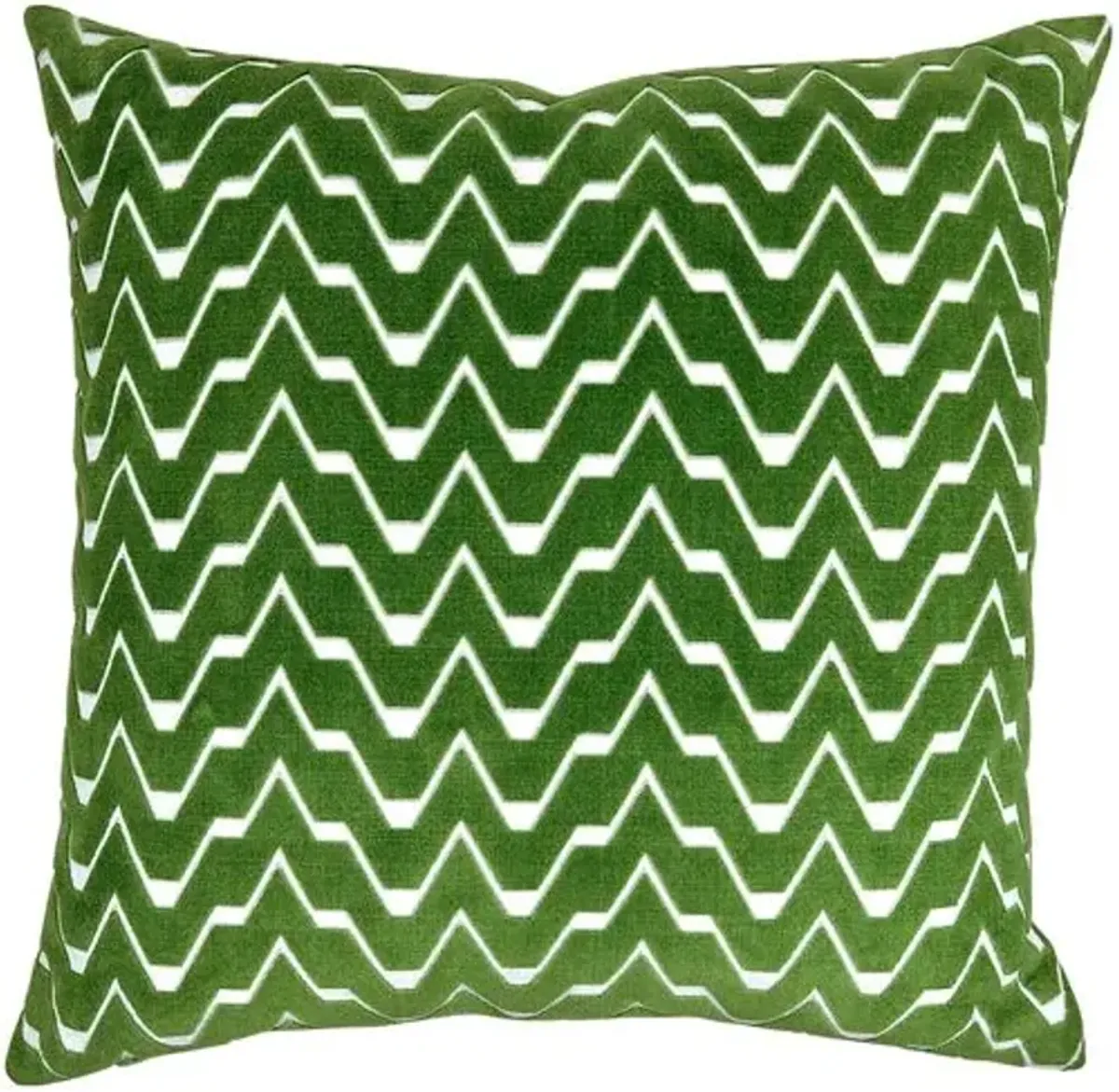 Willa 22x22 Velvet/Linen Pillow - Grass - The Piper Collection