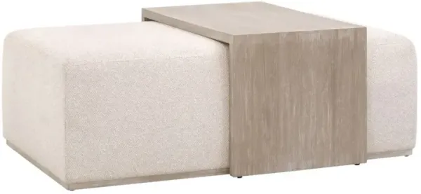 Remy 2-Pc Upholstered Coffee Table, Natural Performance