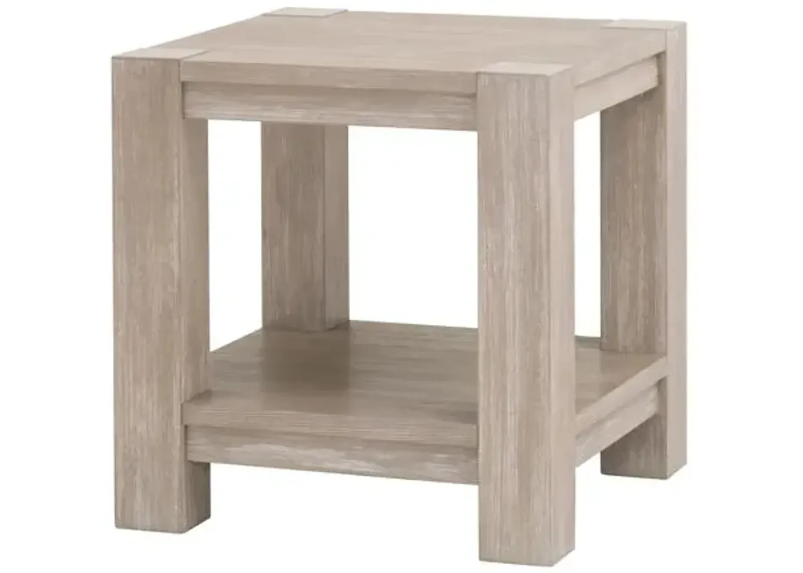 James End Table - Natural Gray - Brown