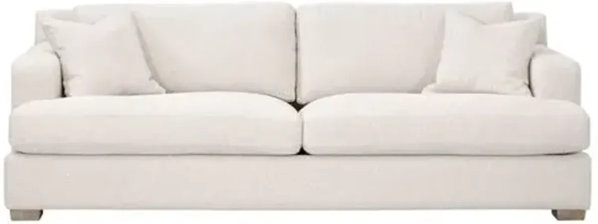 Carson 92" Casual Sofa - Natural Linen Performance