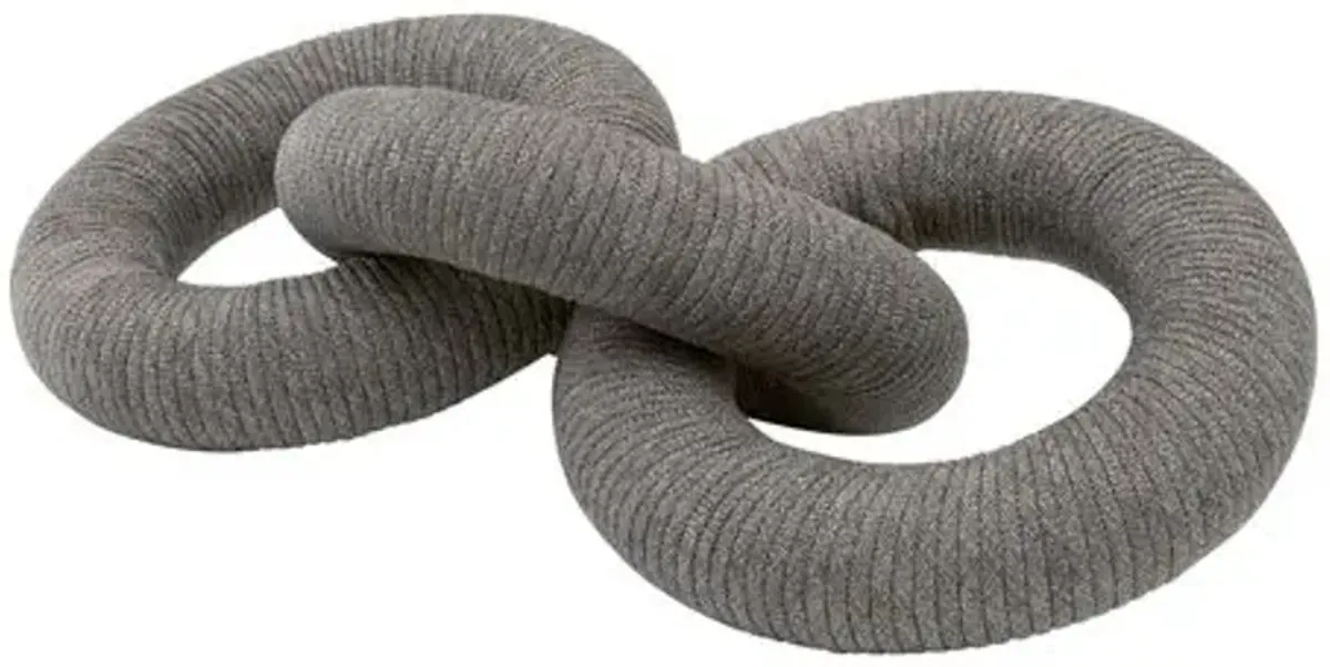 Neri Decorative Rope Link - Handcrafted - Gray