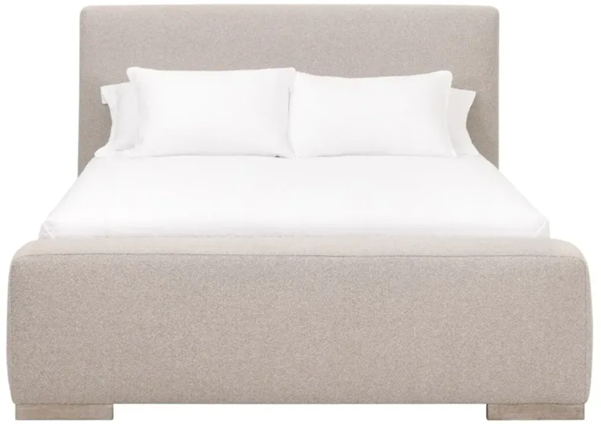 Winnie Platform Bed, Performance Jute Boucle