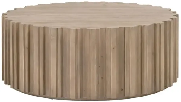 Jean Round Coffee Table, Smoke Gray