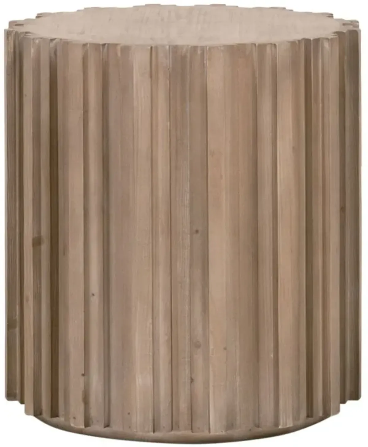 Jean Round End Table, Smoke Gray