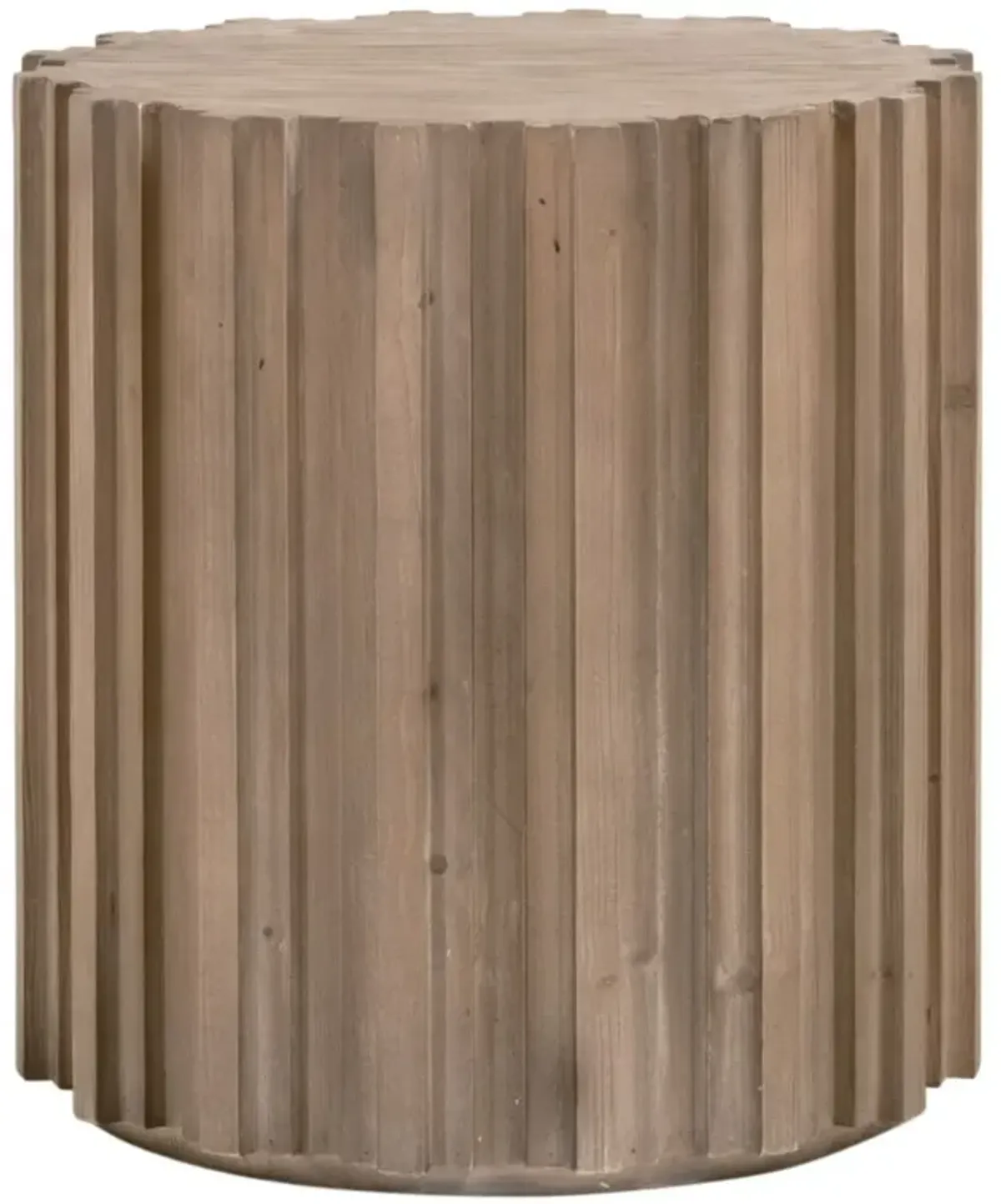 Jean Round End Table, Smoke Gray