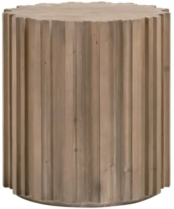 Jean Round End Table, Smoke Gray