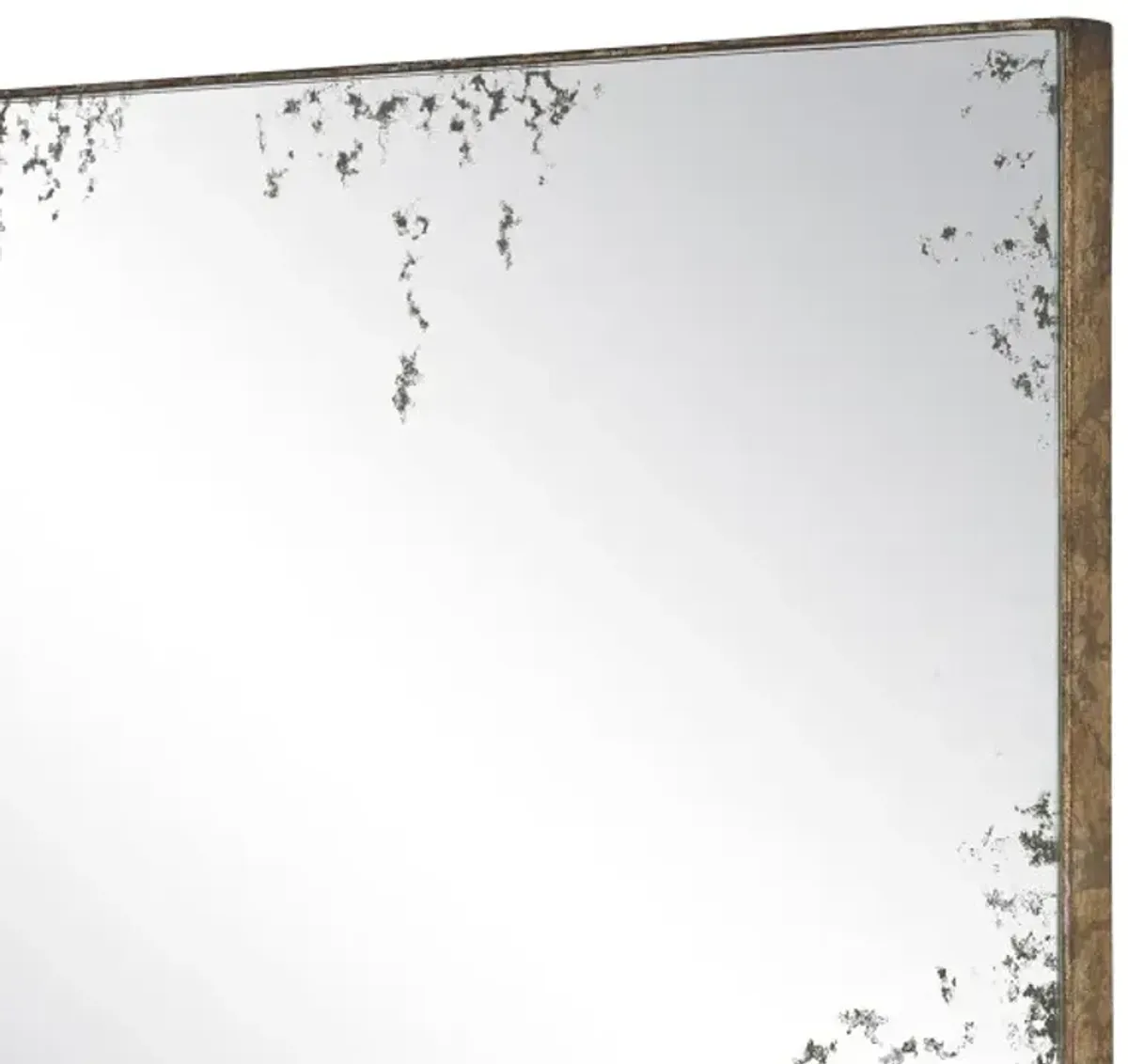 Rene Square Wall Mirror, Antique Pyrite Bronze