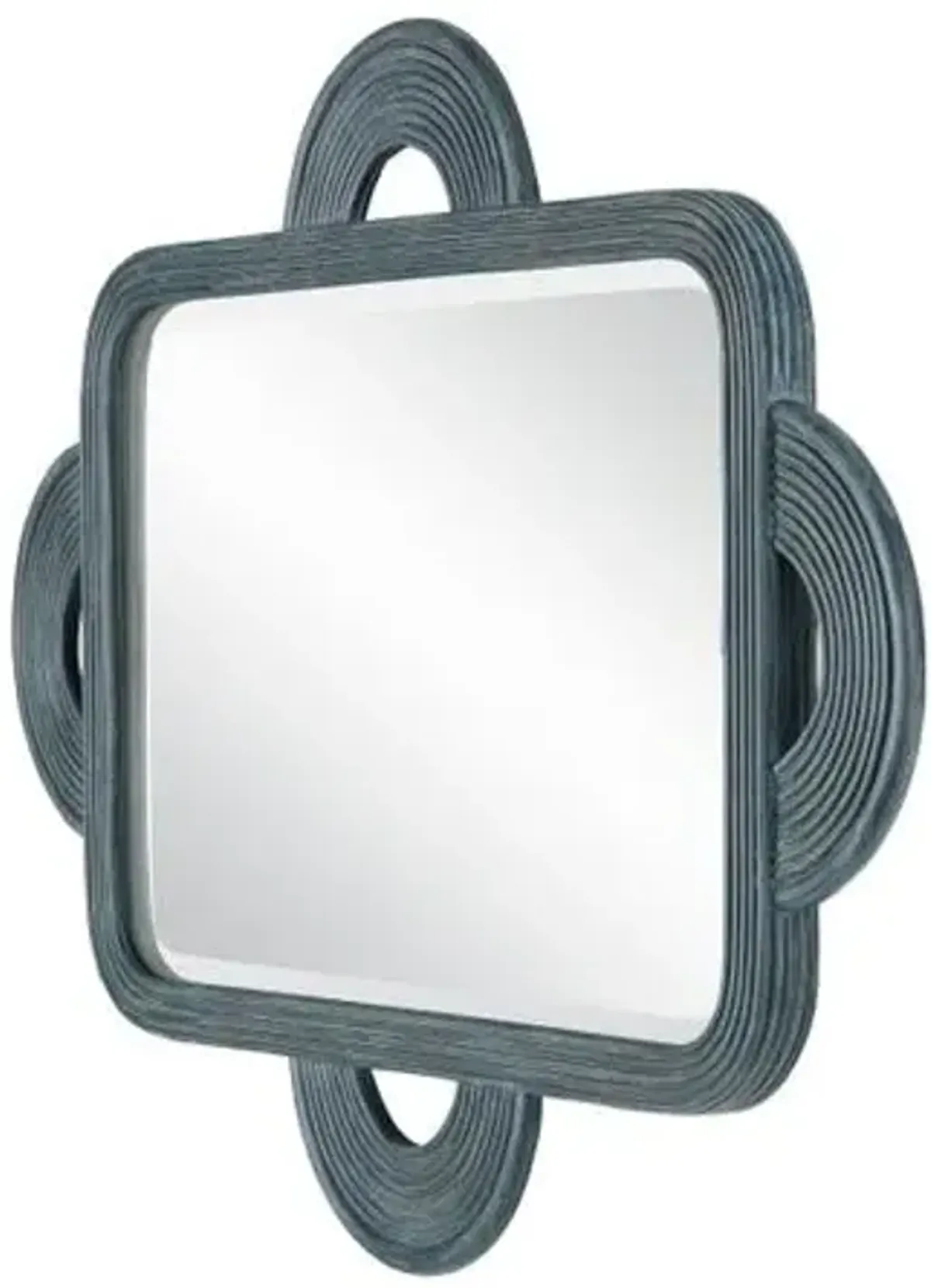 Santos Rattan Rectangular Wall Mirror - Currey & Company