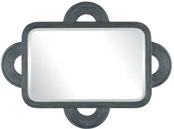 Santos Rattan Rectangular Wall Mirror - Currey & Company