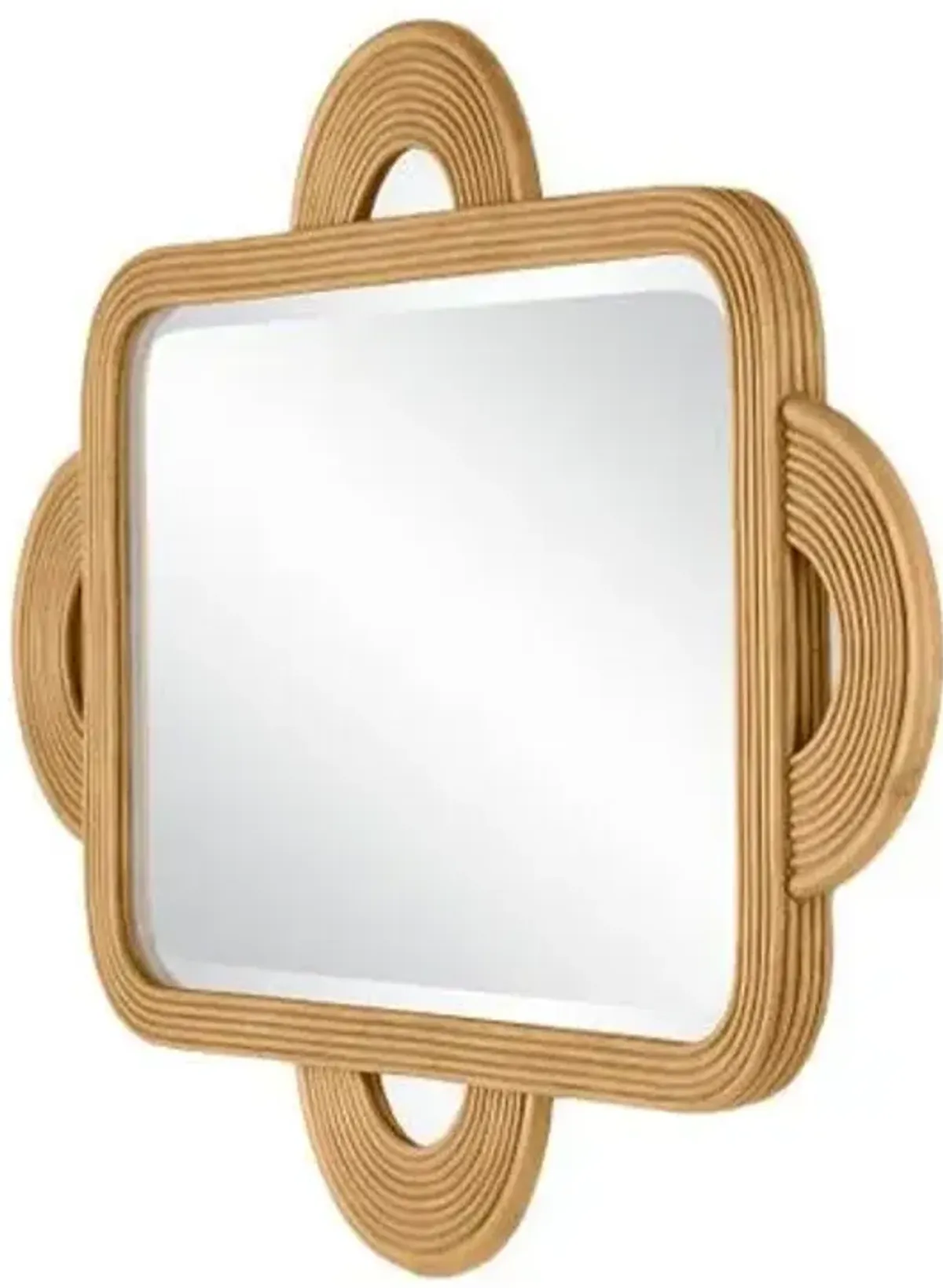 Santos Rattan Rectangular Wall Mirror - Currey & Company