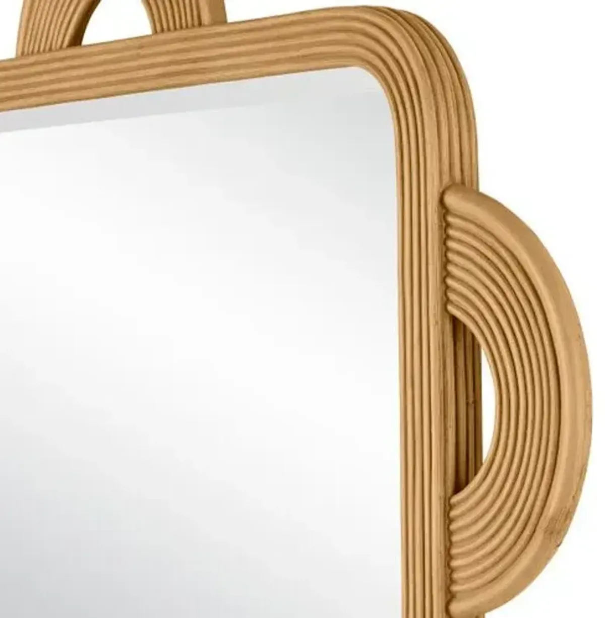 Santos Rattan Rectangular Wall Mirror - Currey & Company