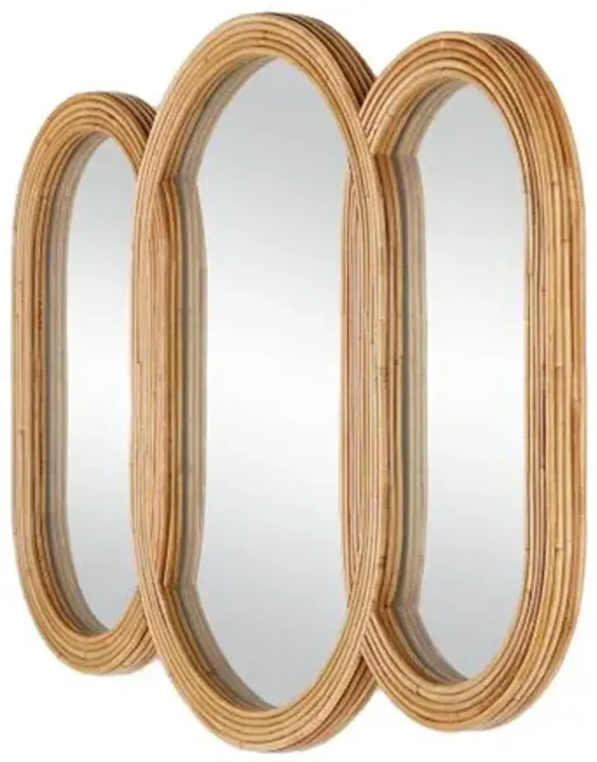 Triboa Triple Wall Mirror - Natural - Currey & Company