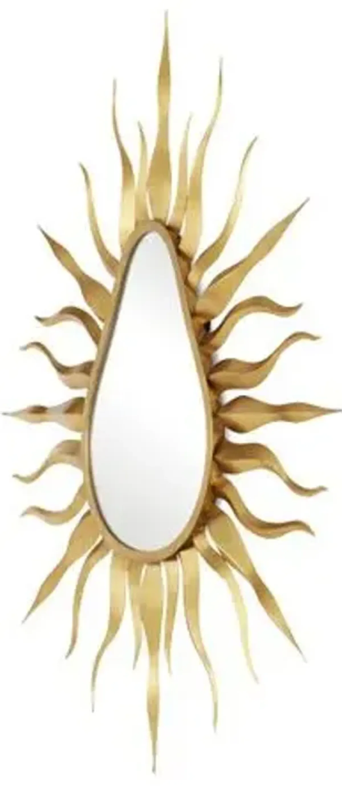 K'iin Starburst Wall Mirror - Gold - Currey & Company