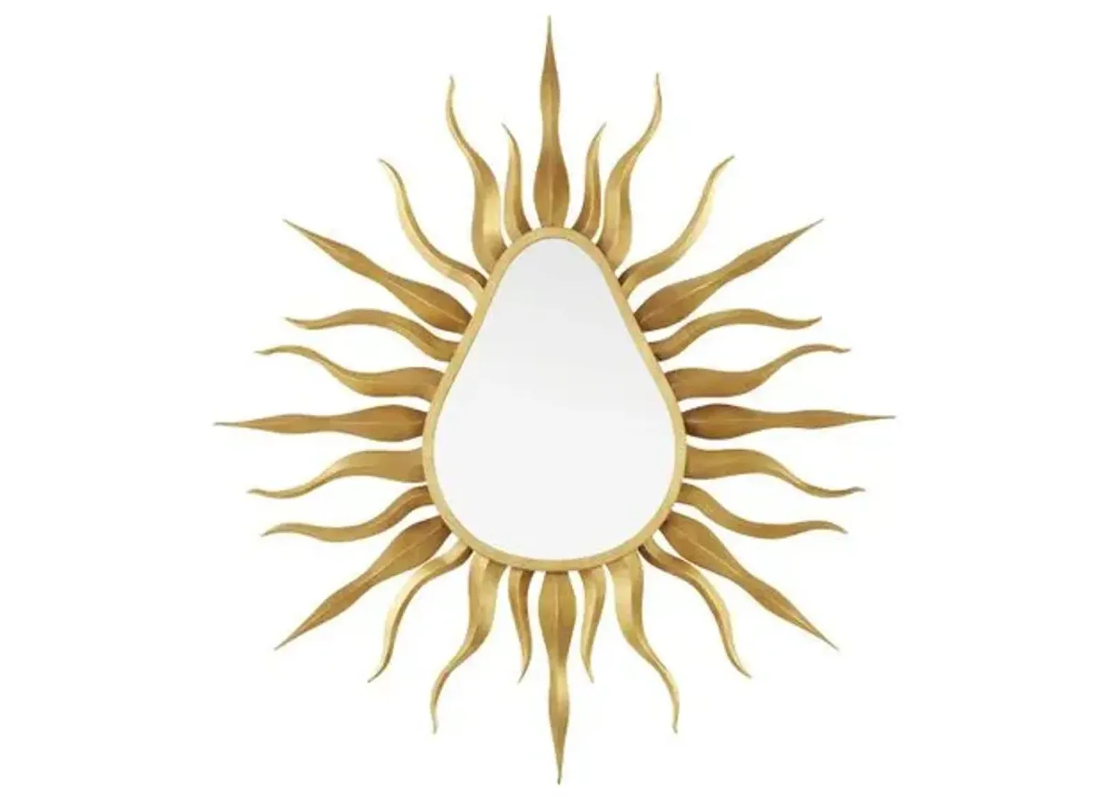 K'iin Starburst Wall Mirror - Gold - Currey & Company